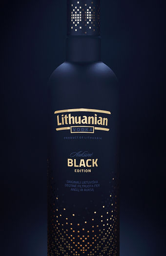 Lithuanian vodka Black Edition