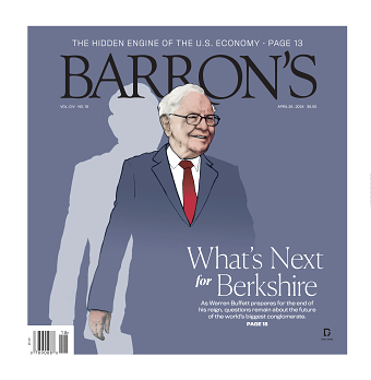Barron's Magazine - Warren Buffet Ilustration