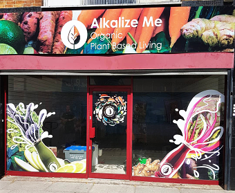 Alkalize Me Shopfront Illustrations