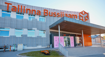 Tallinn Bus Station logo and bus exteriors designs