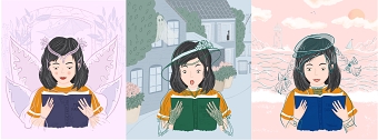 A Series of Illustrations for the Book Festival