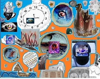 Inverse Paint AI tools art works, collages and digital works
