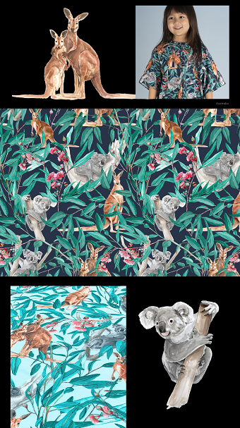 Animals Pattern for kids fashion