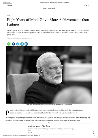 Eight Years of Modi Govt: More Achievements than Failures