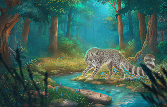 Tranquil creek - Digital Illustration