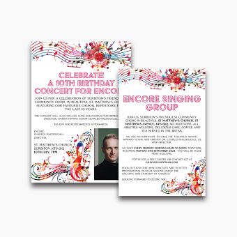 Encore poster and advert