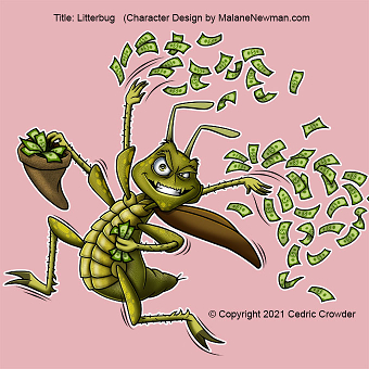 Litterbug Character Design