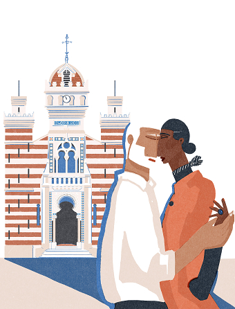 Lovers at the Chapel — Cap Ferret