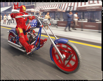 Ironman on Chopper