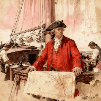 Captain on an English galleon