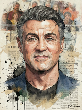 Sylvester Stallone illustration