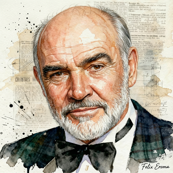 Sean Connery illustration