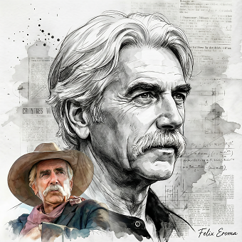 Sam Elliott illustration