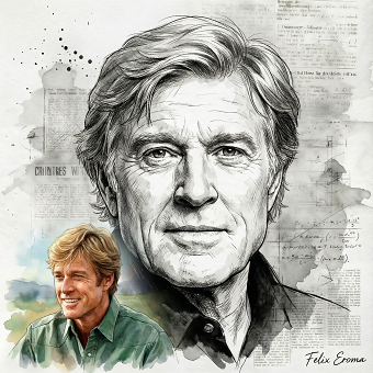 Robert Redford illustration