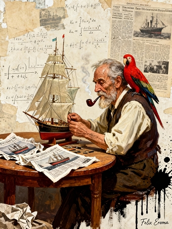 The man and the sailing ship