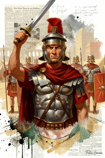 Roman centurion legionary illustration