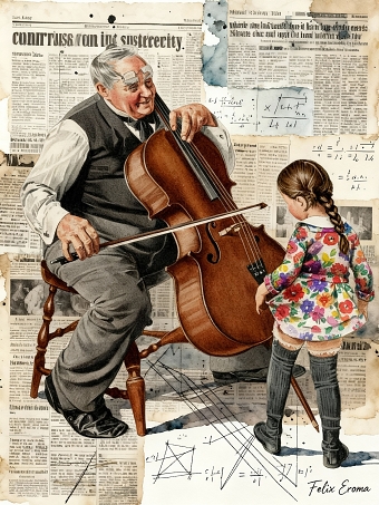 Man playing the cello
