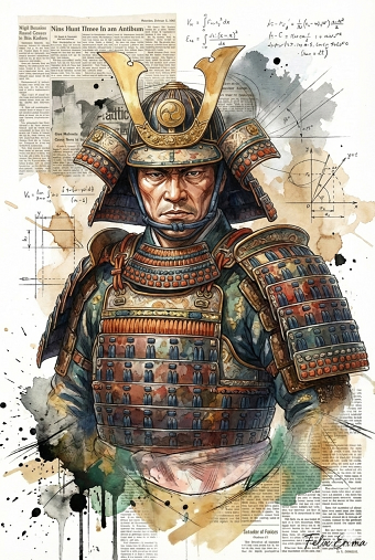 Samurai in battle