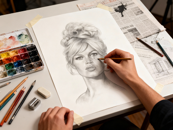 Brigitte Bardot illustration