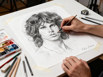 Jim Morrison Portrait