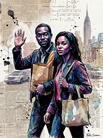 Husband and wife shopping