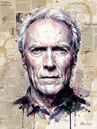 Clint Eastwood portrait
