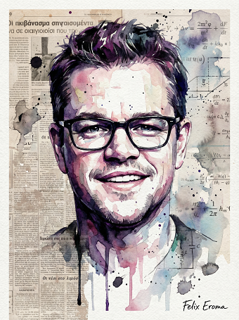 Matt Damon portrait