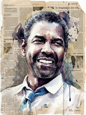 Denzel Washington portrait