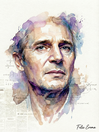 Liam Neeson portrait