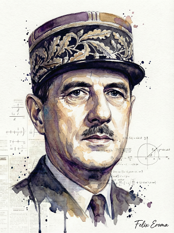 Charles De Gaulle Portrait