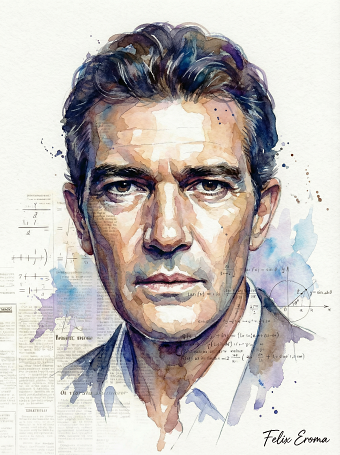 Antonio Banderas portrait illustration