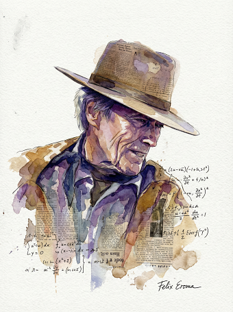 Clint Eastwood Portrait illustration