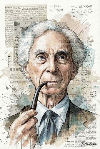 Bertrand Russell portrait