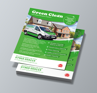 GreenClean Window Cleaning leaflet