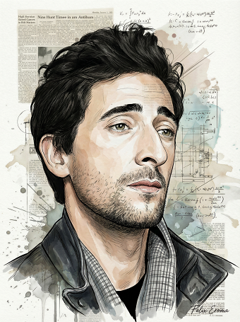 Adrien Brody Portrait illustration