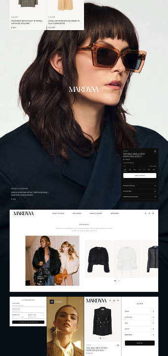 Mardyaa – Luxury Shopify e-commerce