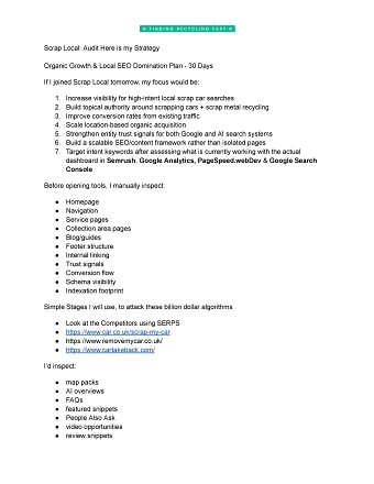 Freelancing Tasks - SEO Audits