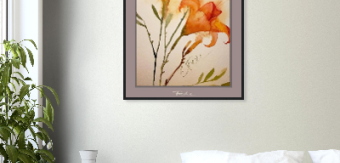 Aquarell Flowers abstrakt