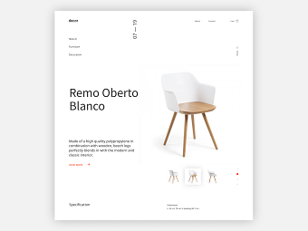 Minimal Furniture Website Concept (on-going project)