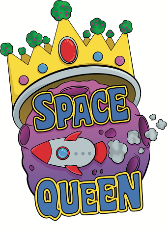 Space Queen marijuana strain logo commission