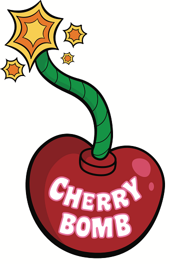 Cherry Bomb marijuana strain logo commission