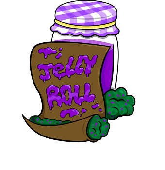 Jelly Roll marijuana strain logo commission