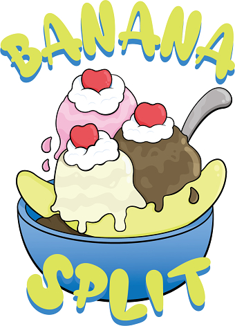 Banana Split marijuana strain logo commission