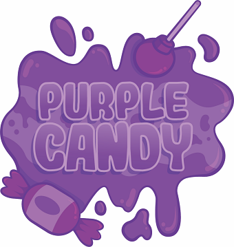 Purple Candy marijuana strain logo commission
