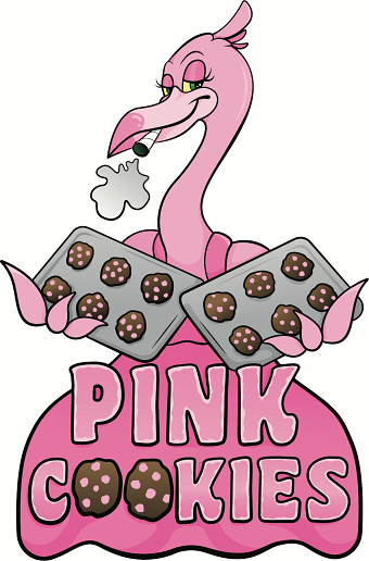 Pink Cookies marijuana strain logo commission