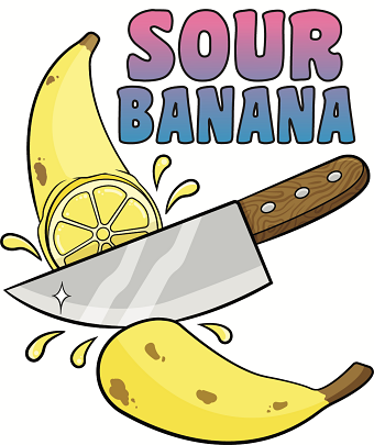 Sour Banana marijuana strain logo commission