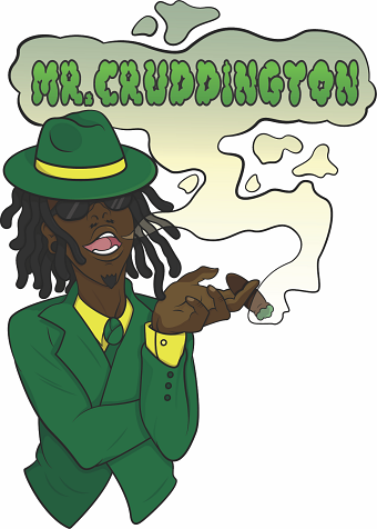 Mr. Cruddington marijuana strain logo commission