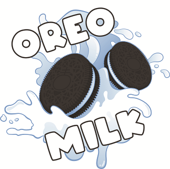 Oreo Milk Marijuana Strain Logo design