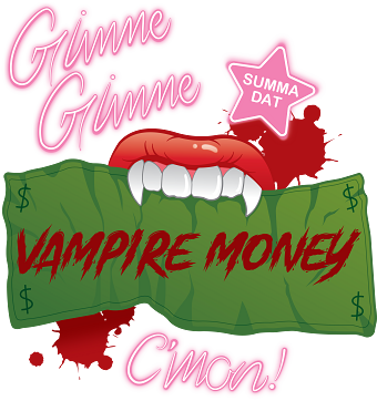 My Chemical Romance "Vampire Money" design