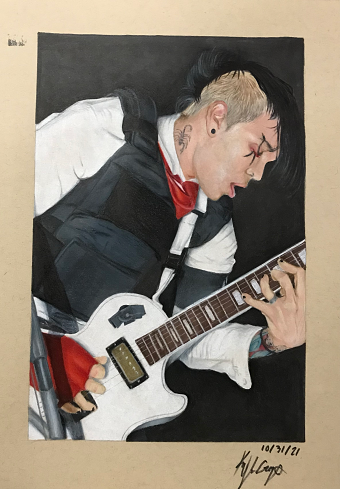 Frank Iero My Chemical Romance portrait
